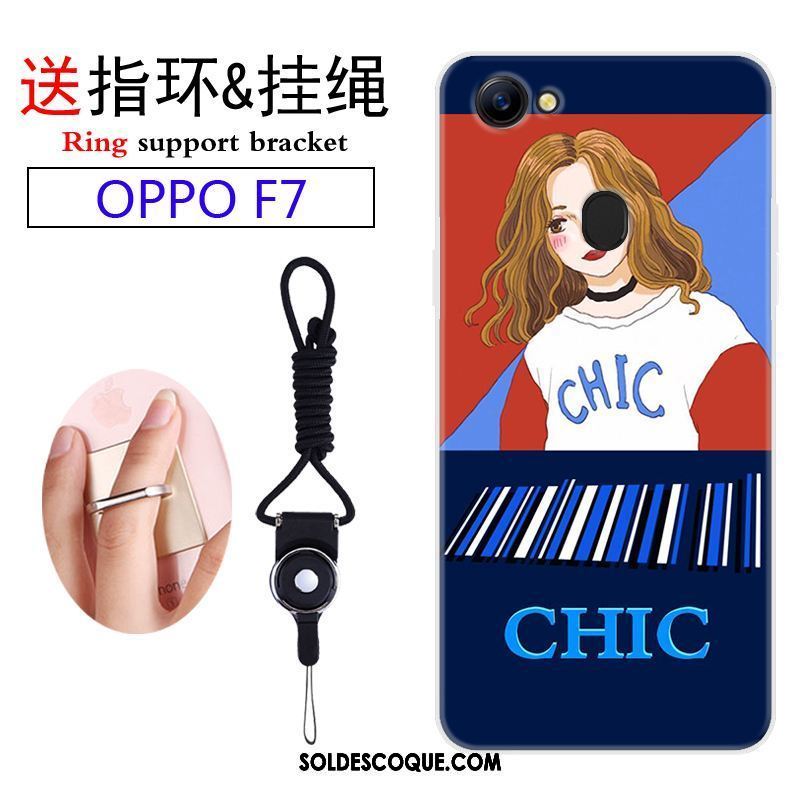 Coque Oppo F7 Incassable Personnalité Ornements Suspendus Charmant Étui Pas Cher