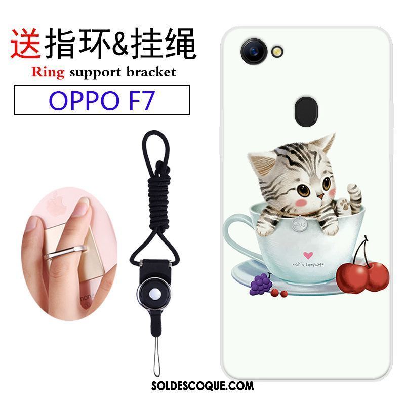 Coque Oppo F7 Incassable Personnalité Ornements Suspendus Charmant Étui Pas Cher