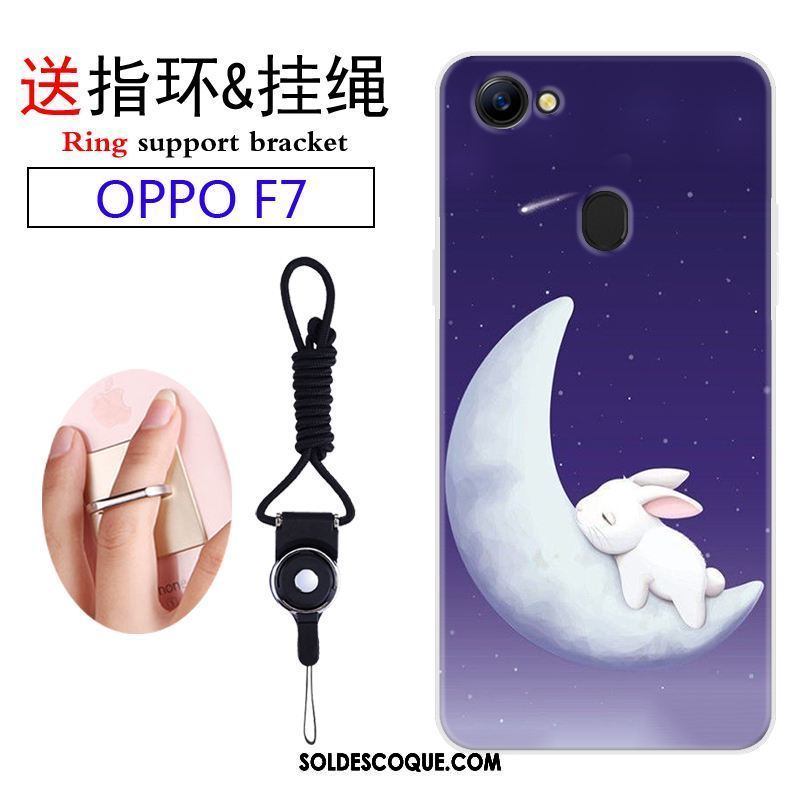 Coque Oppo F7 Incassable Personnalité Ornements Suspendus Charmant Étui Pas Cher