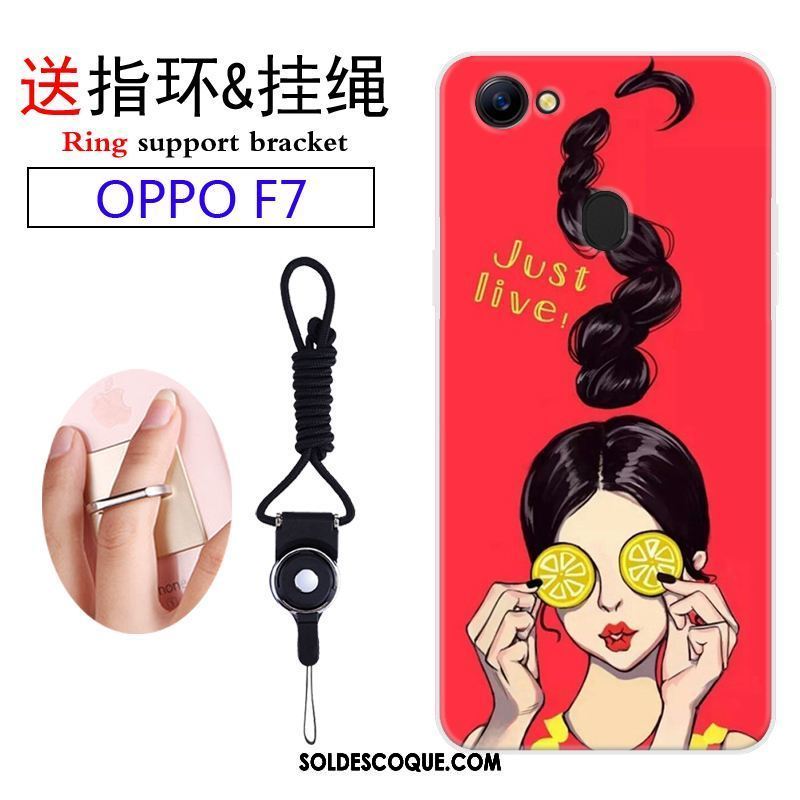 Coque Oppo F7 Incassable Personnalité Ornements Suspendus Charmant Étui Pas Cher