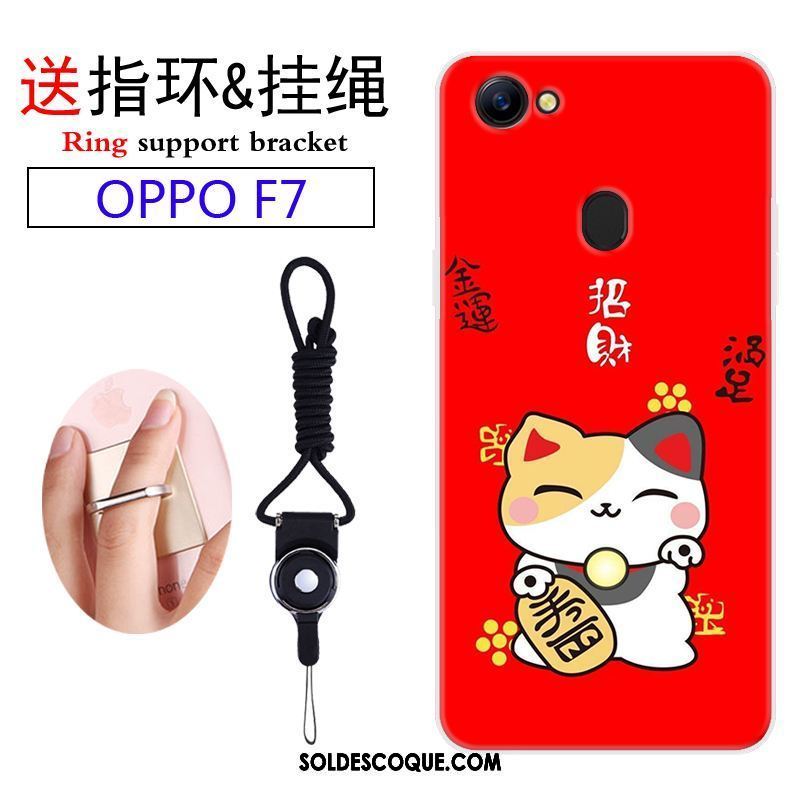 Coque Oppo F7 Incassable Personnalité Ornements Suspendus Charmant Étui Pas Cher