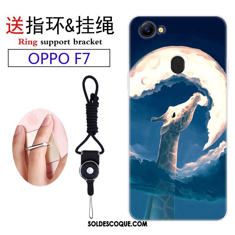 Coque Oppo F7 Incassable Personnalité Ornements Suspendus Charmant Étui Pas Cher