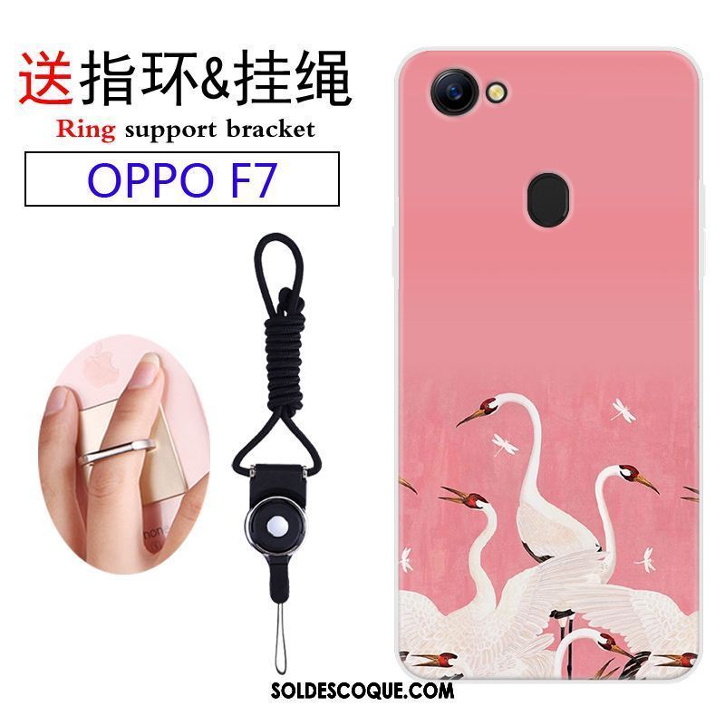 Coque Oppo F7 Incassable Personnalité Ornements Suspendus Charmant Étui Pas Cher