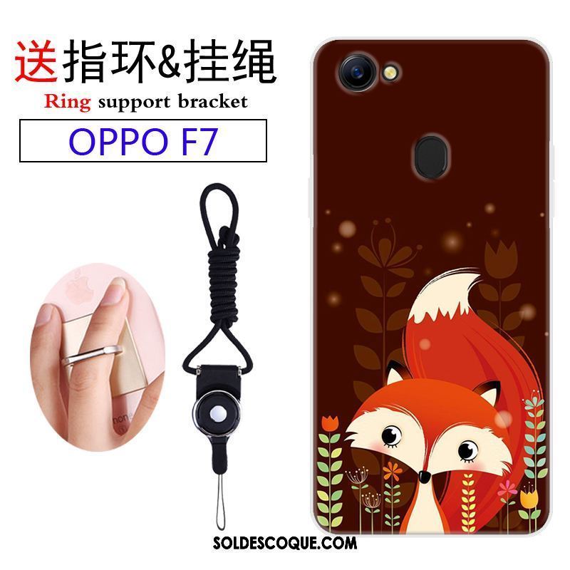 Coque Oppo F7 Incassable Personnalité Ornements Suspendus Charmant Étui Pas Cher