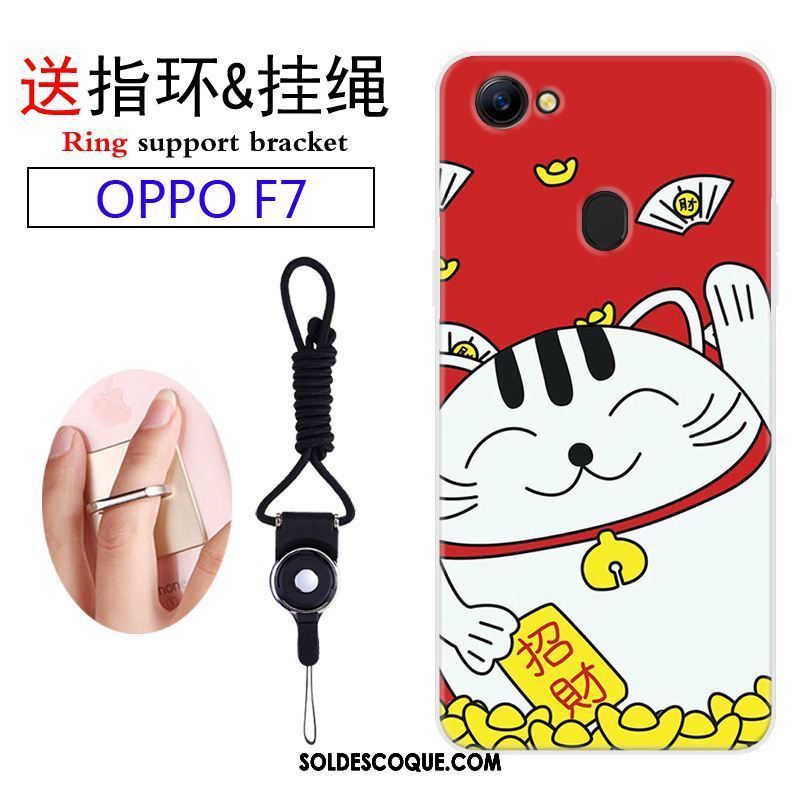 Coque Oppo F7 Incassable Personnalité Ornements Suspendus Charmant Étui Pas Cher