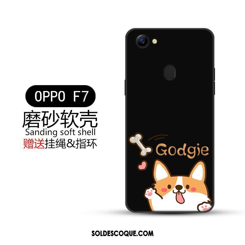 Coque Oppo F7 Incassable Tout Compris Créatif Noir Tendance En Ligne