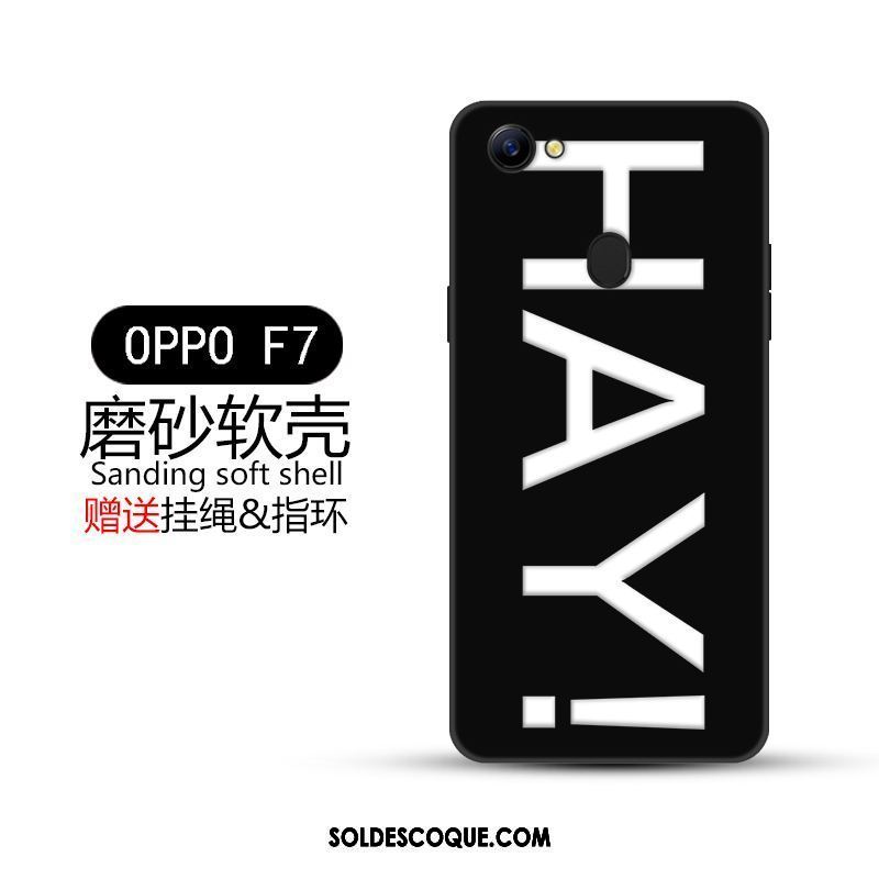 Coque Oppo F7 Incassable Tout Compris Créatif Noir Tendance En Ligne