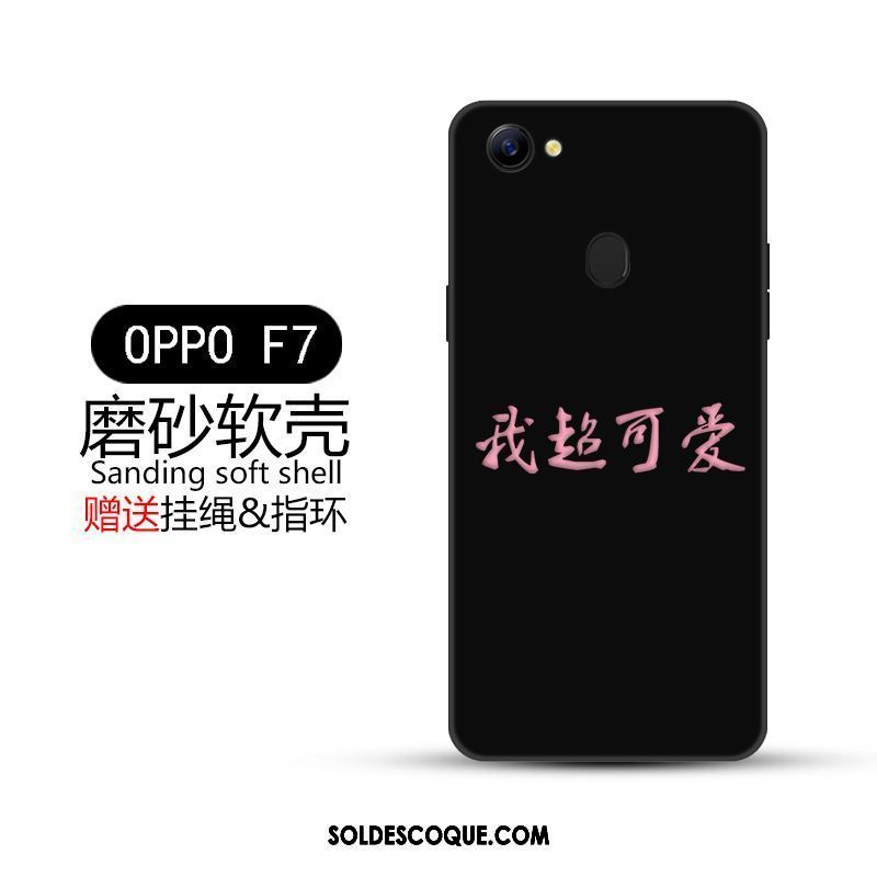 Coque Oppo F7 Incassable Tout Compris Créatif Noir Tendance En Ligne