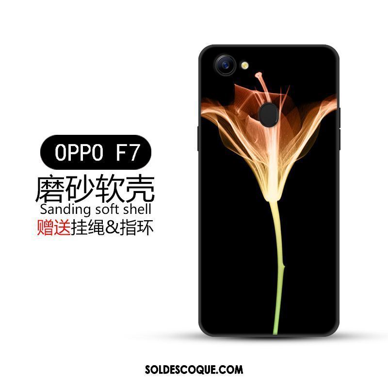 Coque Oppo F7 Incassable Tout Compris Créatif Noir Tendance En Ligne