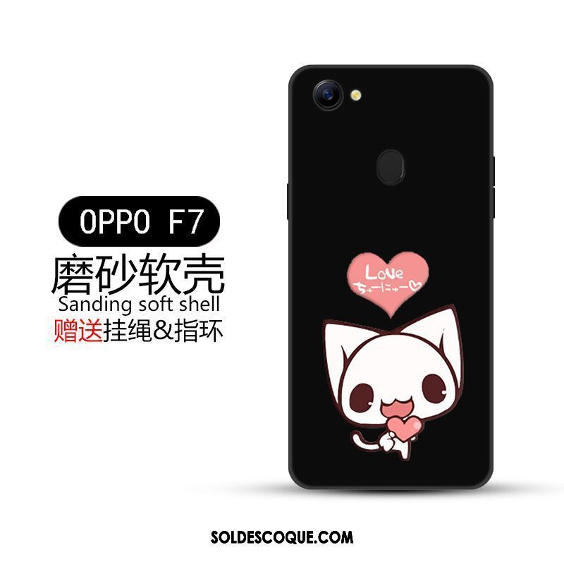 Coque Oppo F7 Incassable Tout Compris Créatif Noir Tendance En Ligne