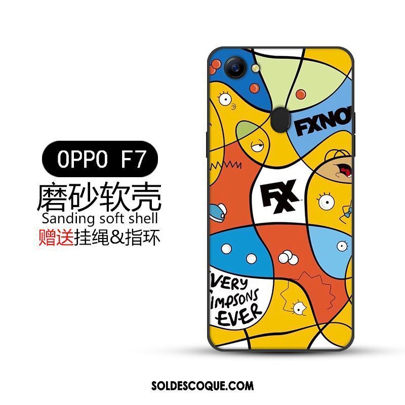 Coque Oppo F7 Incassable Tout Compris Créatif Noir Tendance En Ligne