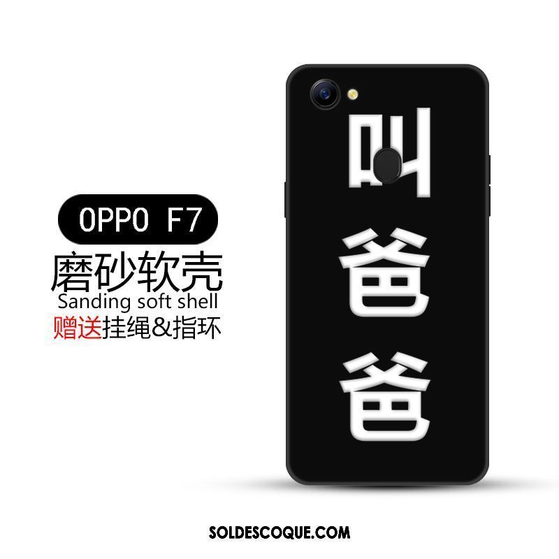 Coque Oppo F7 Incassable Tout Compris Créatif Noir Tendance En Ligne