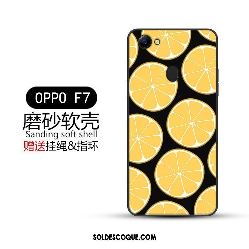 Coque Oppo F7 Incassable Tout Compris Créatif Noir Tendance En Ligne