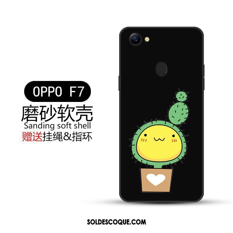 Coque Oppo F7 Incassable Tout Compris Créatif Noir Tendance En Ligne