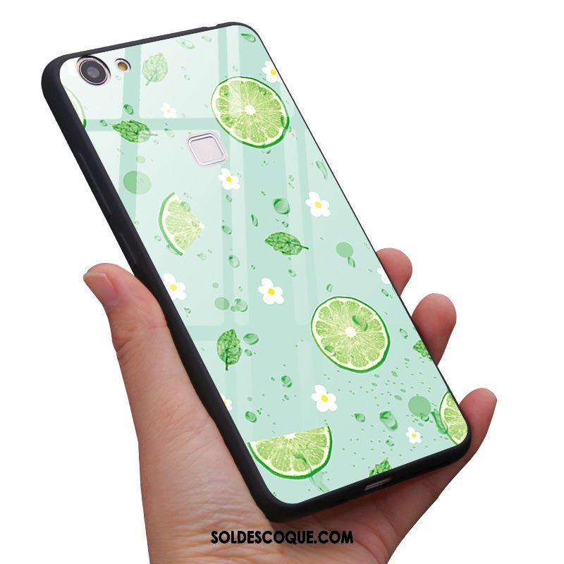 Coque Oppo F7 Protection Incassable Fraise Vert Verre Trempé En Ligne