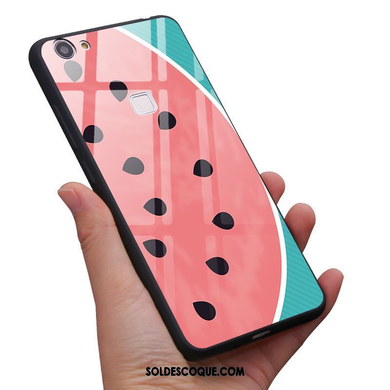 Coque Oppo F7 Protection Incassable Fraise Vert Verre Trempé En Ligne