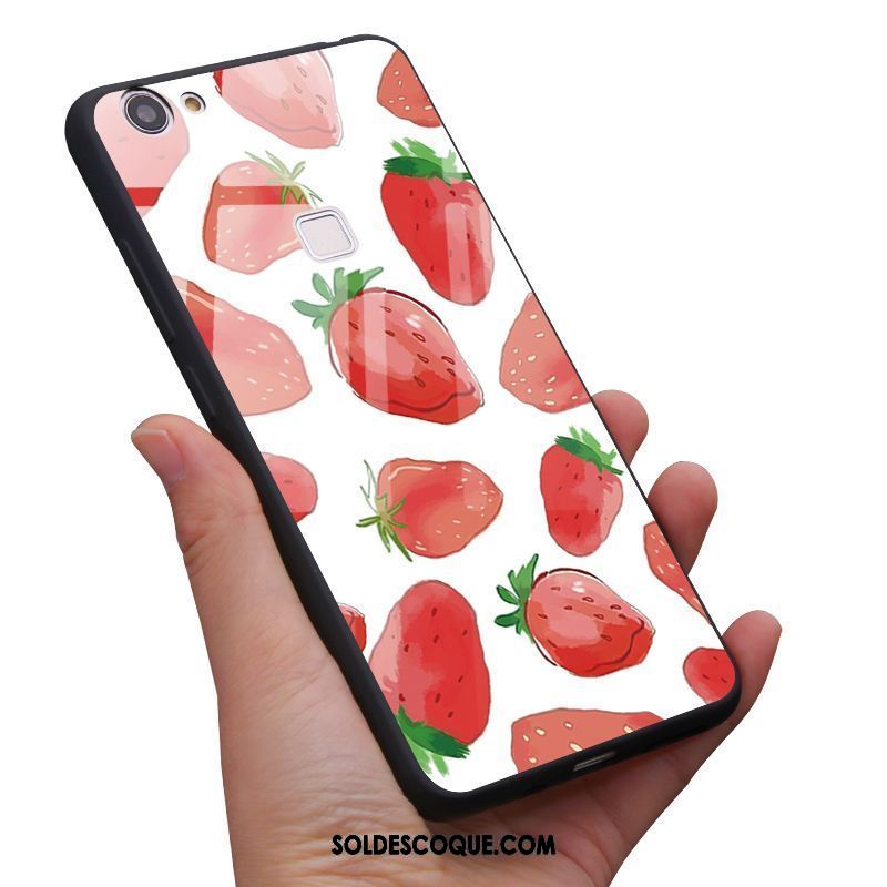 Coque Oppo F7 Protection Incassable Fraise Vert Verre Trempé En Ligne