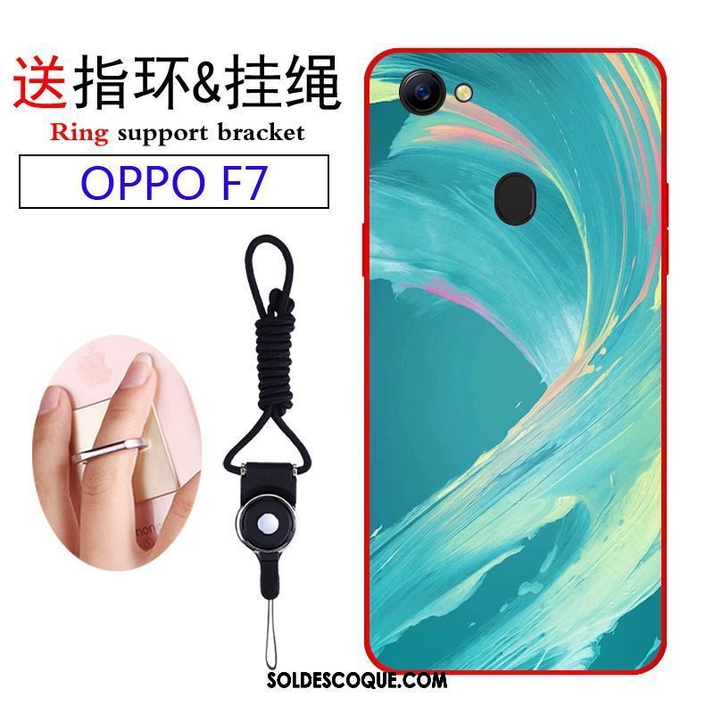 Coque Oppo F7 Protection Étui Personnalité Téléphone Portable Vert En Vente