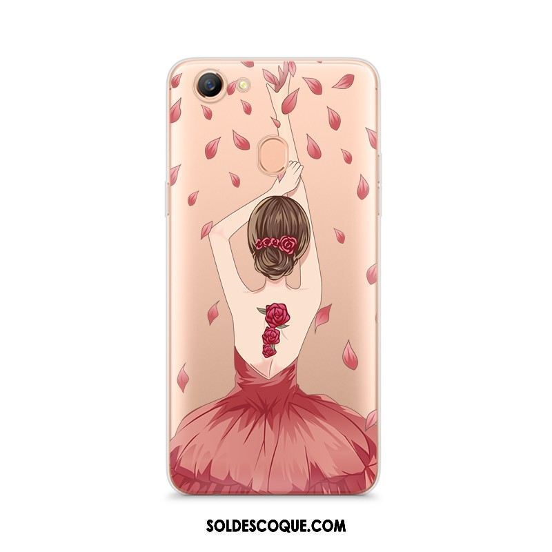 Coque Oppo F7 Téléphone Portable Fluide Doux Personnalisé Protection Rose Soldes