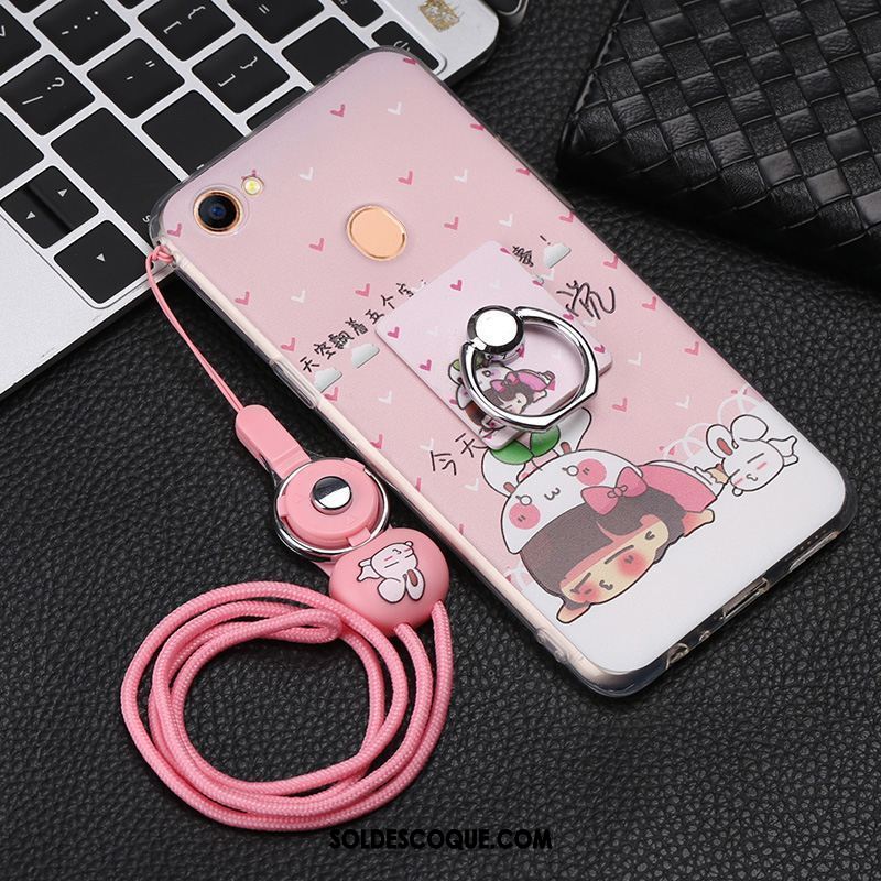 Coque Oppo F7 Téléphone Portable Rose Tempérer Dessin Animé Ornements Suspendus France