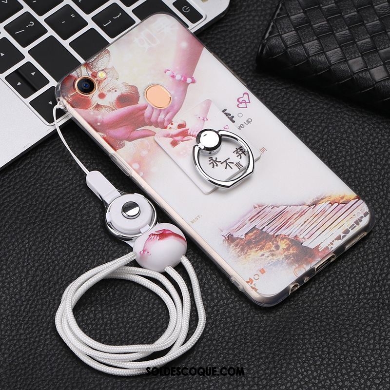 Coque Oppo F7 Téléphone Portable Rose Tempérer Dessin Animé Ornements Suspendus France