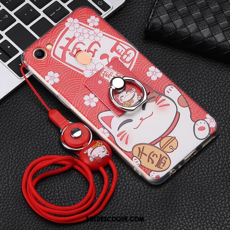 Coque Oppo F7 Téléphone Portable Rose Tempérer Dessin Animé Ornements Suspendus France