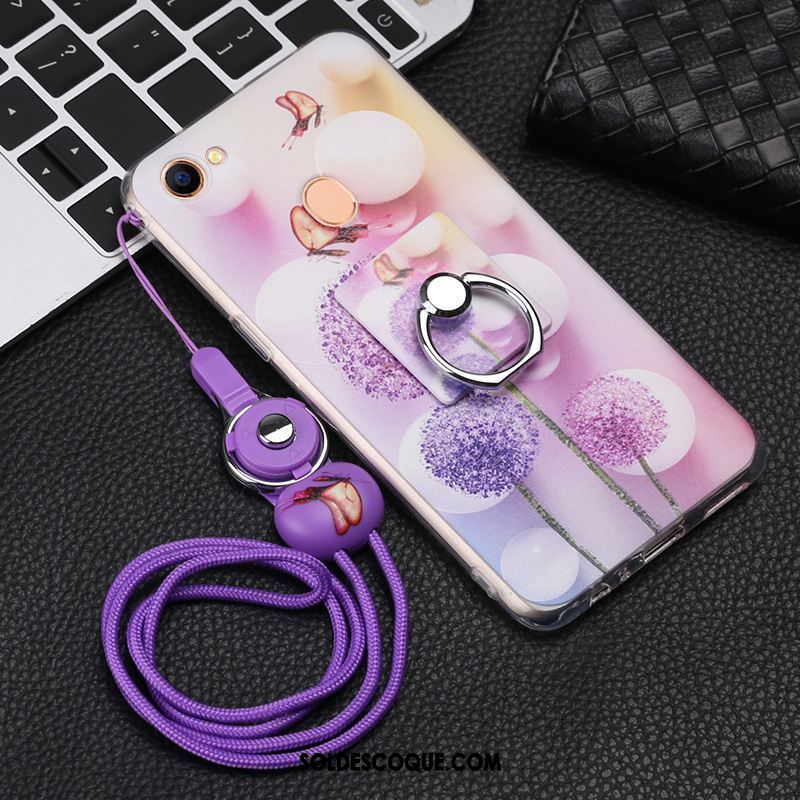 Coque Oppo F7 Téléphone Portable Rose Tempérer Dessin Animé Ornements Suspendus France