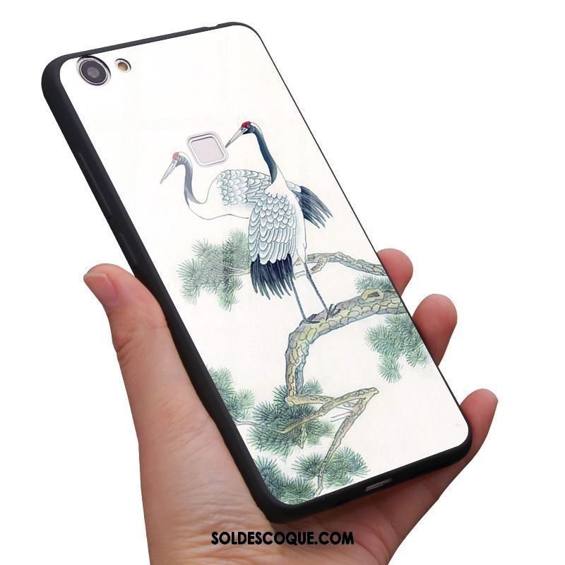 Coque Oppo F7 Vert Miroir Personnalisé Grue Vent Soldes