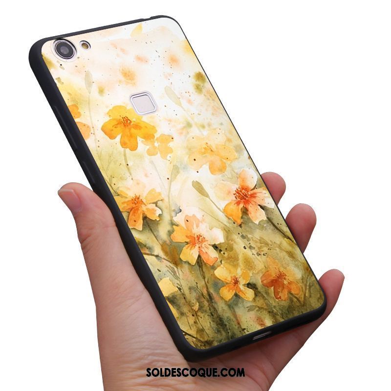 Coque Oppo F7 Vintage Protection Petit Art Étui Soldes