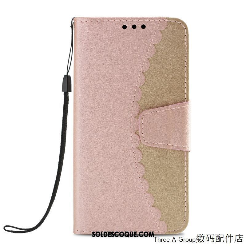 Coque Oppo F7 Youth Clamshell Étui En Cuir Personnalité Or Fluide Doux Pas Cher