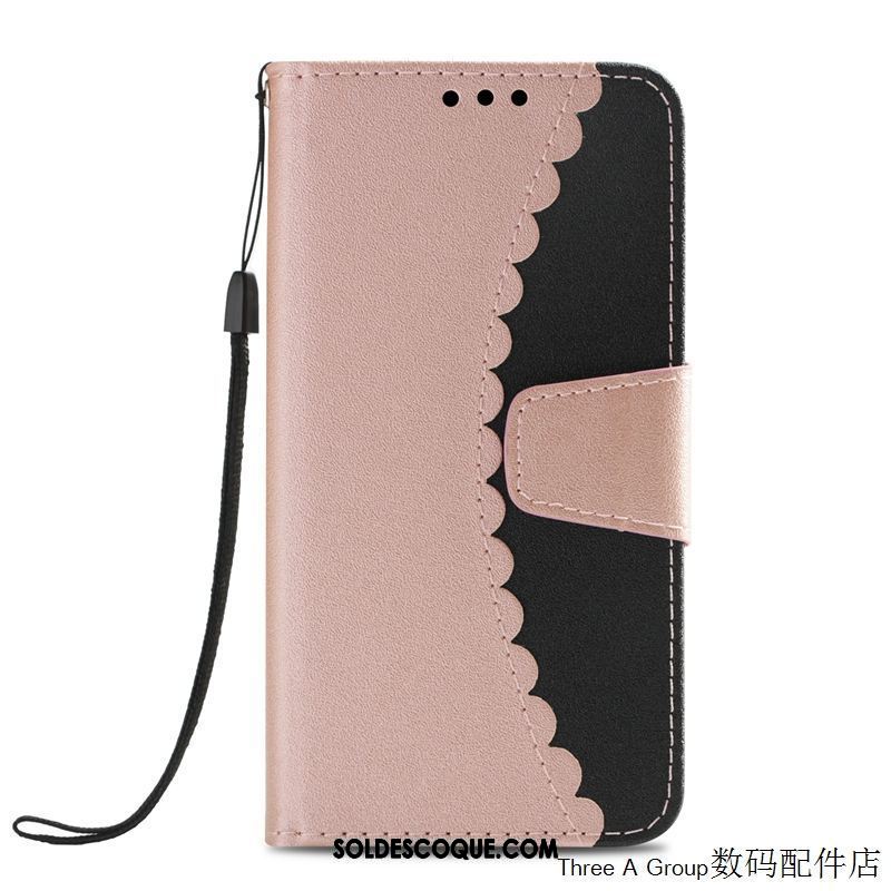 Coque Oppo F7 Youth Clamshell Étui En Cuir Personnalité Or Fluide Doux Pas Cher