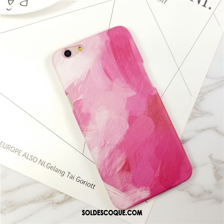 Coque Oppo F7 Youth Difficile Protection Tendance Peinte À La Main Rose Soldes