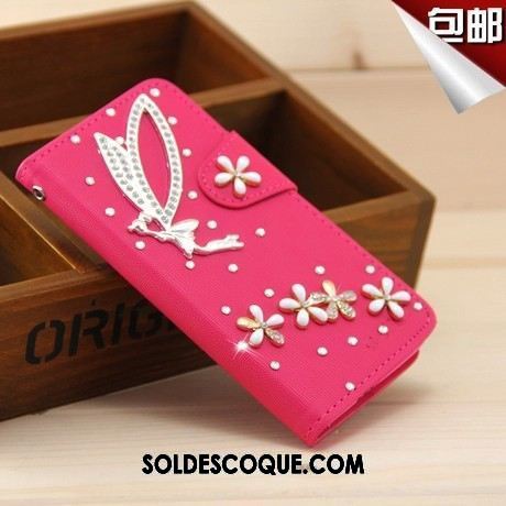 Coque Oppo F7 Youth Tout Compris Rose Ornements Suspendus Étui Portefeuilles Pas Cher