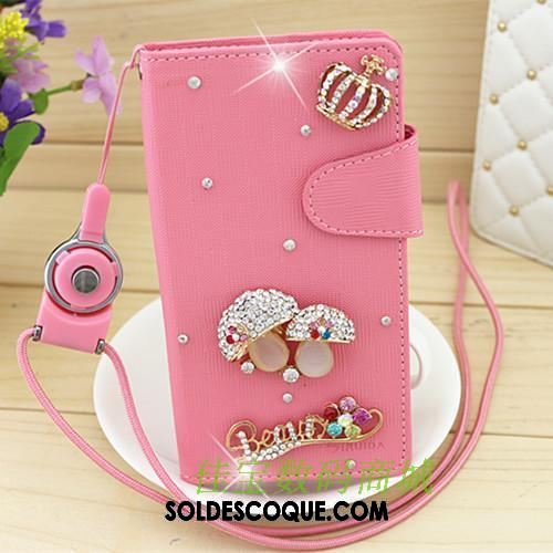 Coque Oppo F7 Youth Tout Compris Rose Ornements Suspendus Étui Portefeuilles Pas Cher