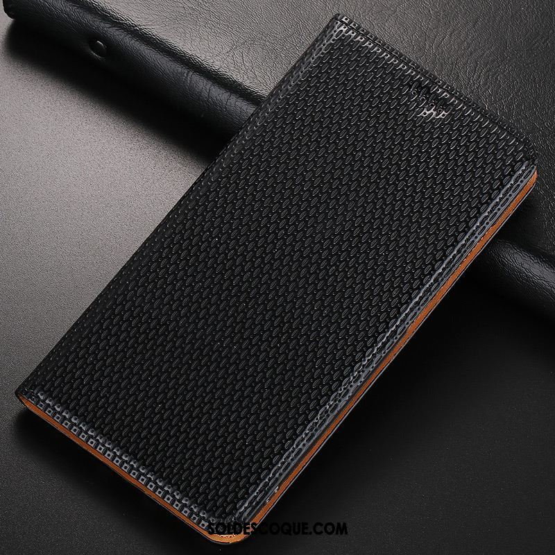 Coque Oppo F7 Youth Étui En Cuir Cuir Véritable Tout Compris Noir Modèle Fleurie En Vente