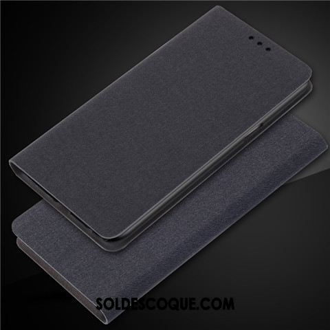 Coque Oppo F7 Youth Étui En Cuir Incassable Noir Téléphone Portable Classic Pas Cher