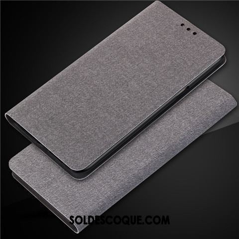 Coque Oppo F7 Youth Étui En Cuir Incassable Noir Téléphone Portable Classic Pas Cher