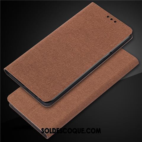 Coque Oppo F7 Youth Étui En Cuir Incassable Noir Téléphone Portable Classic Pas Cher