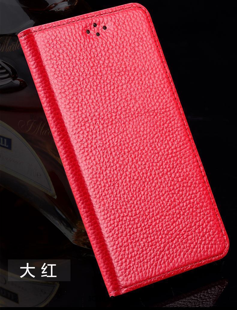 Coque Oppo F7 Youth Étui En Cuir Protection Clamshell Cuir Véritable Incassable Housse En Vente