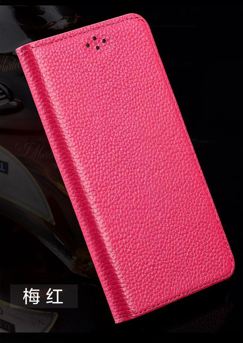 Coque Oppo F7 Youth Étui En Cuir Protection Clamshell Cuir Véritable Incassable Housse En Vente