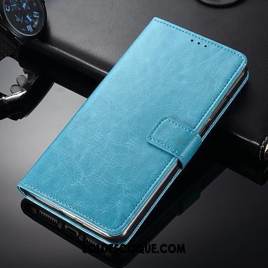 Coque Oppo F7 Youth Étui En Cuir Tendance Tout Compris Bleu Ornements Suspendus Housse En Vente