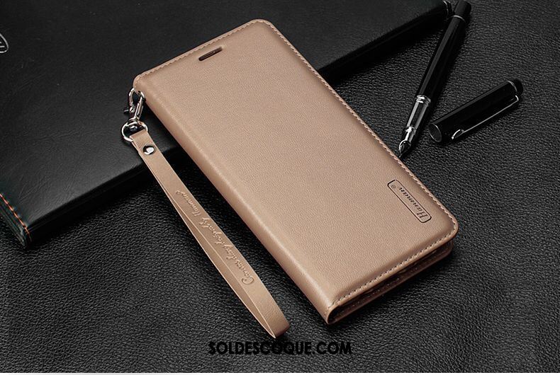 Coque Oppo F7 Étui En Cuir Clamshell Protection Noir Incassable Housse Pas Cher