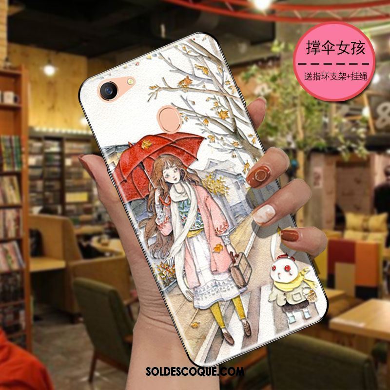 Coque Oppo F7 Étui Gaufrage Vent Personnalité Dessin Animé France