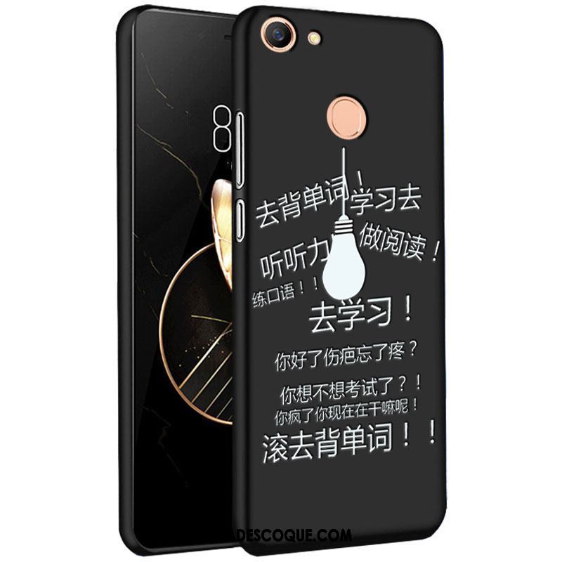 Coque Oppo F7 Étui Protection Noir Tendance Personnalité Soldes