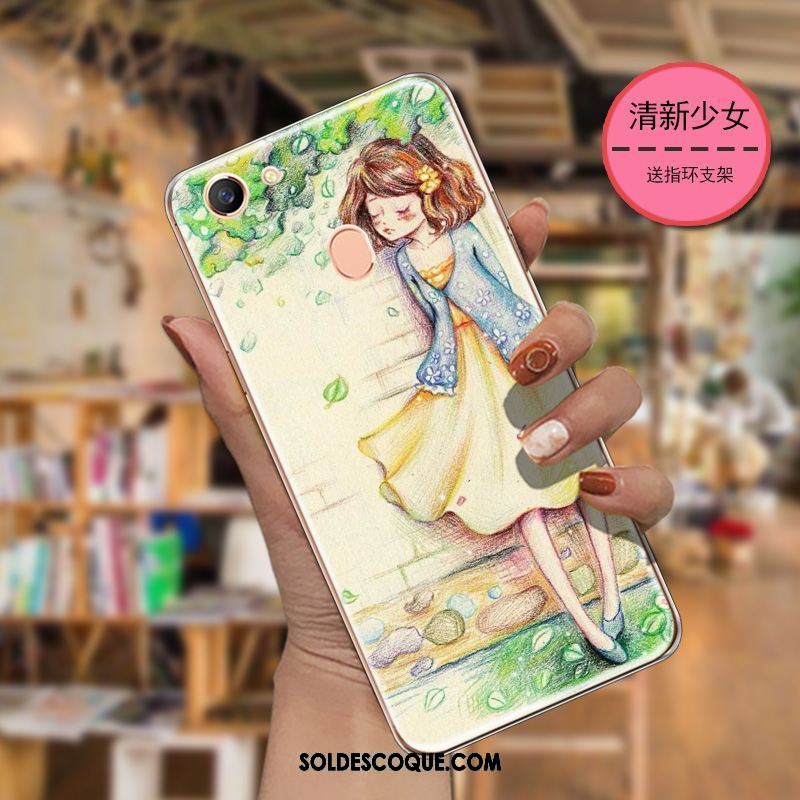 Coque Oppo F7 Étui Vent Téléphone Portable Tout Compris Dessin Animé En Ligne