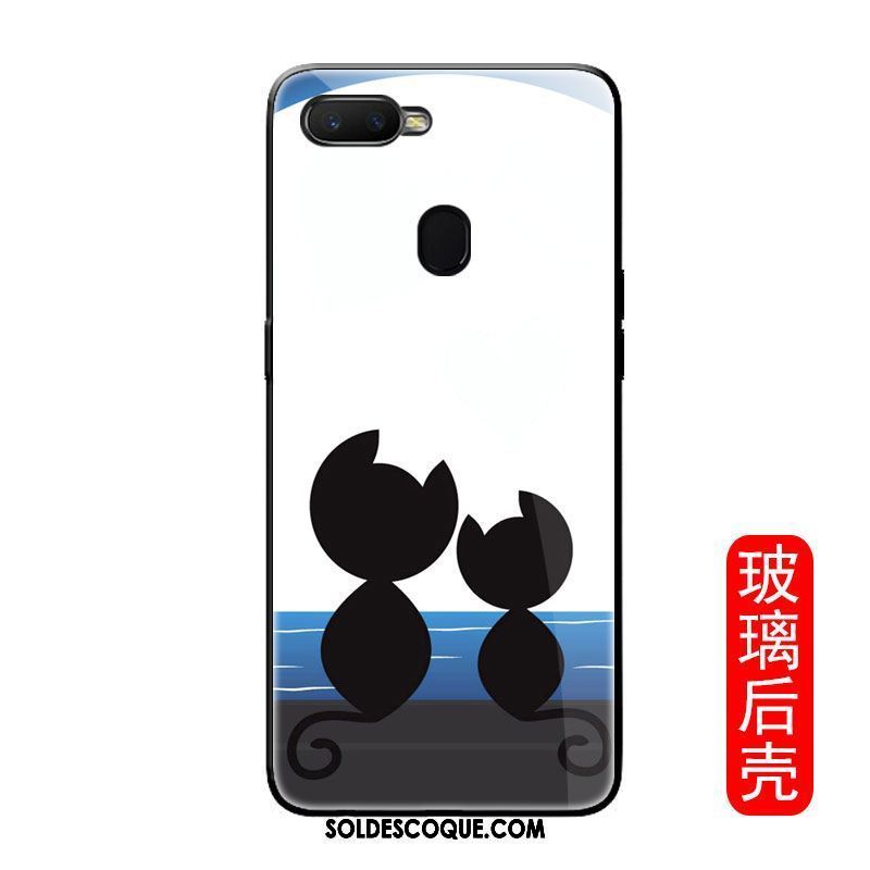 Coque Oppo F9 Charmant Chat Téléphone Portable Incassable Silicone Soldes