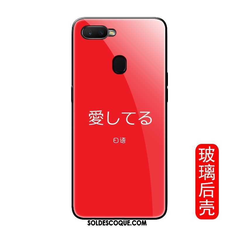 Coque Oppo F9 Créatif Rose Personnalité Tout Compris Verre Pas Cher