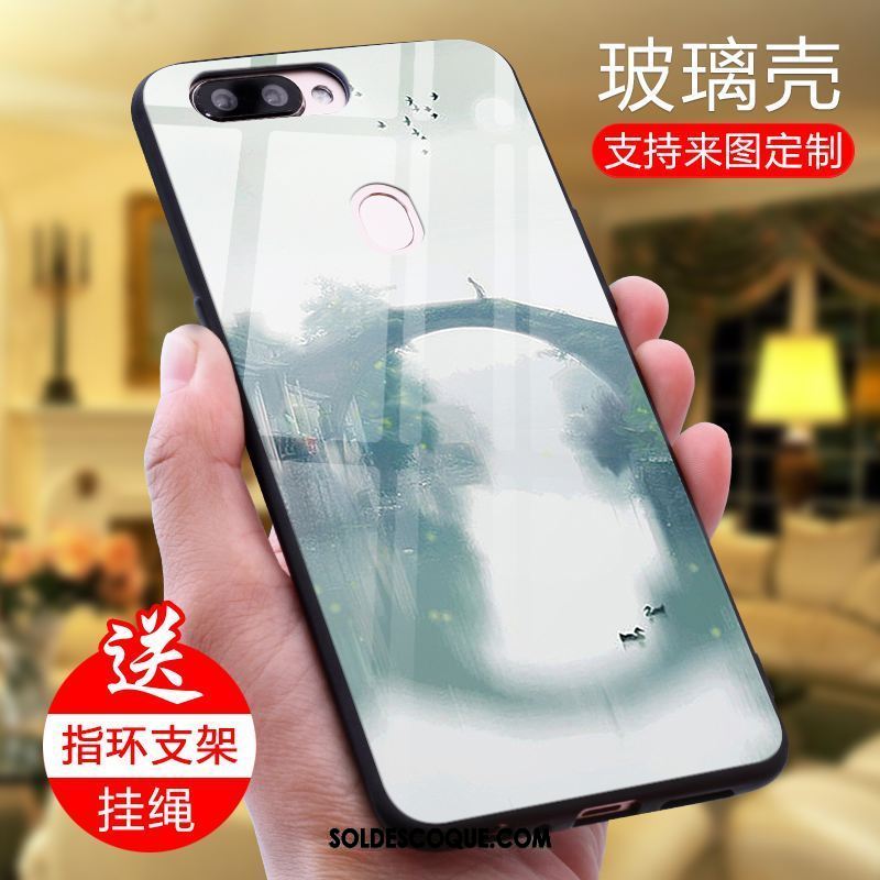 Coque Oppo F9 Miroir Téléphone Portable Modèle Verre Trempé Personnalisé Pas Cher