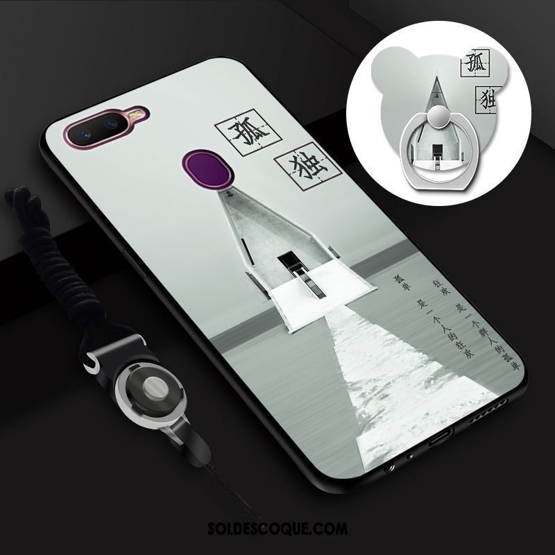 Coque Oppo F9 Paysage Charmant Incassable Étui Ornements Suspendus Soldes