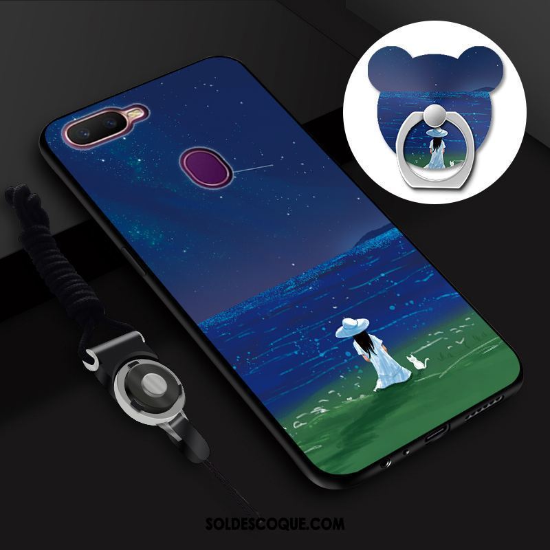 Coque Oppo F9 Paysage Charmant Incassable Étui Ornements Suspendus Soldes